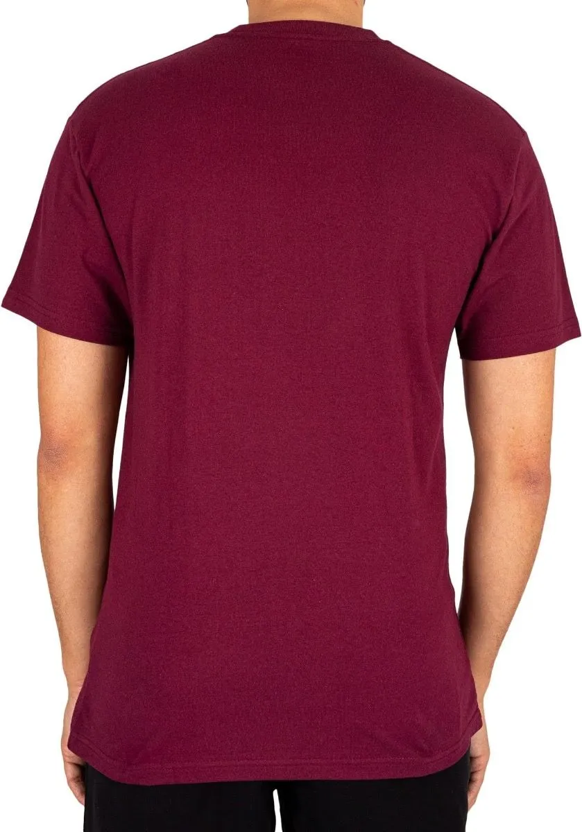 VANS Mini Script T-Shirt Burgundy