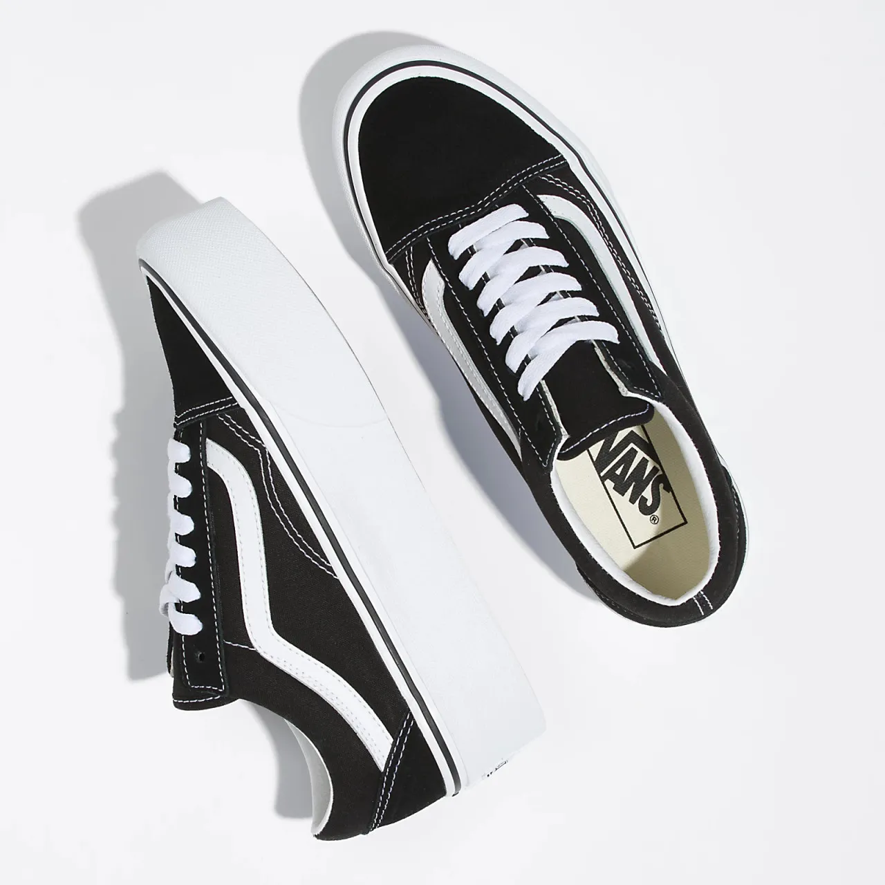Vans Old Skool Stackform - Suede/Canvas Black/True White