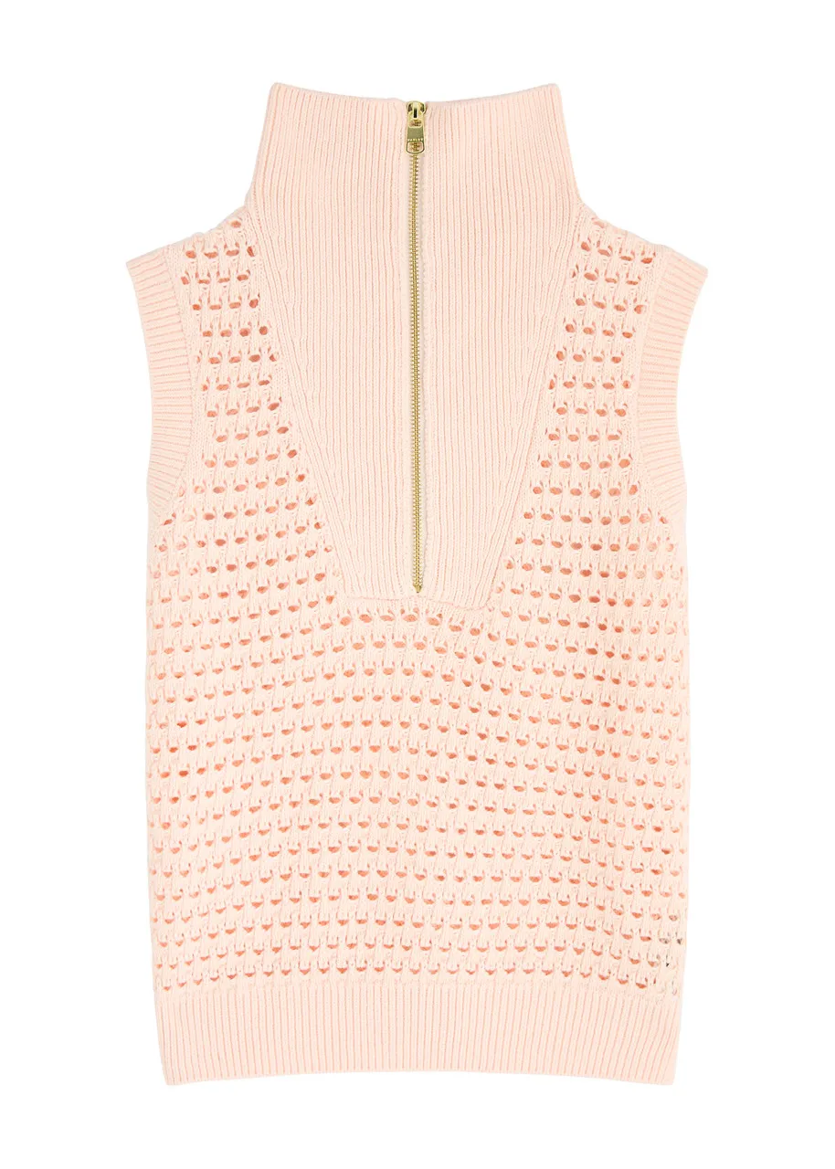 VARLEY Bains open-knit cotton vest -                         -                     -                