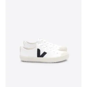 Veja Mens Nova Canvas Trainers in White Black