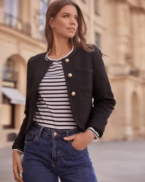 Vendome Black Bouclé Jacket - 2nd