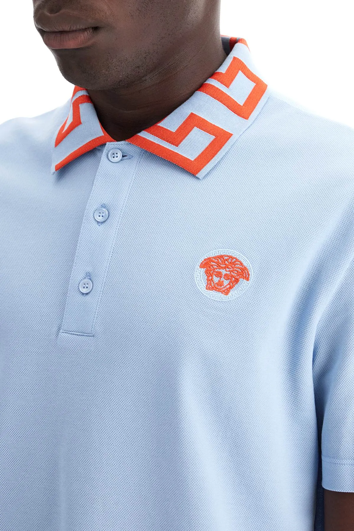 Versace    Versace Medusa Greca Polo Shirt