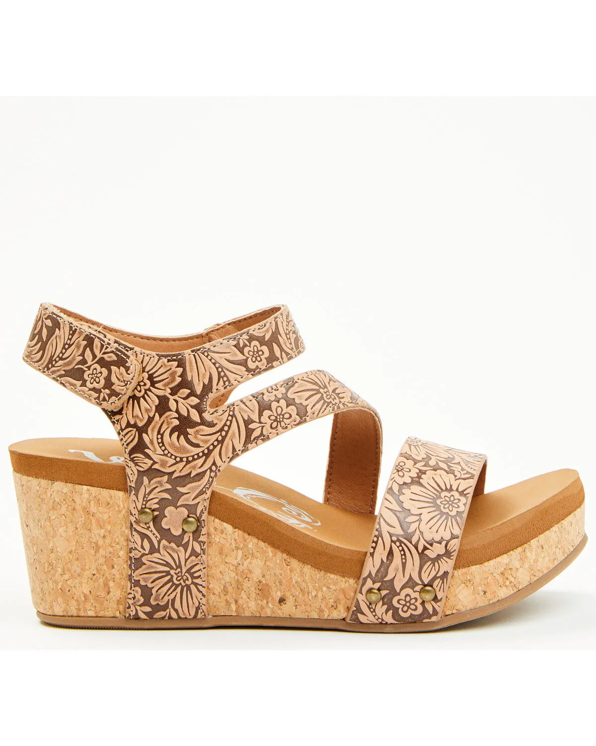 Very G Women's Casper Tooled Wedge Sandals