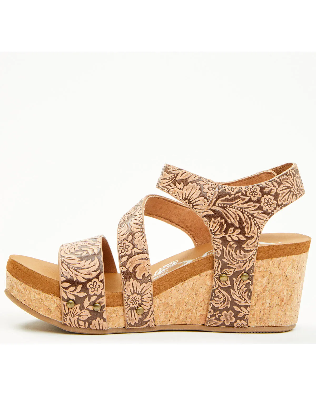 Very G Women's Casper Tooled Wedge Sandals