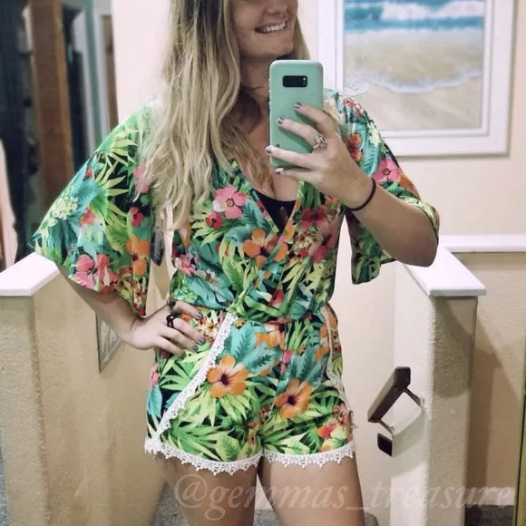 Vibrant Floral Romper