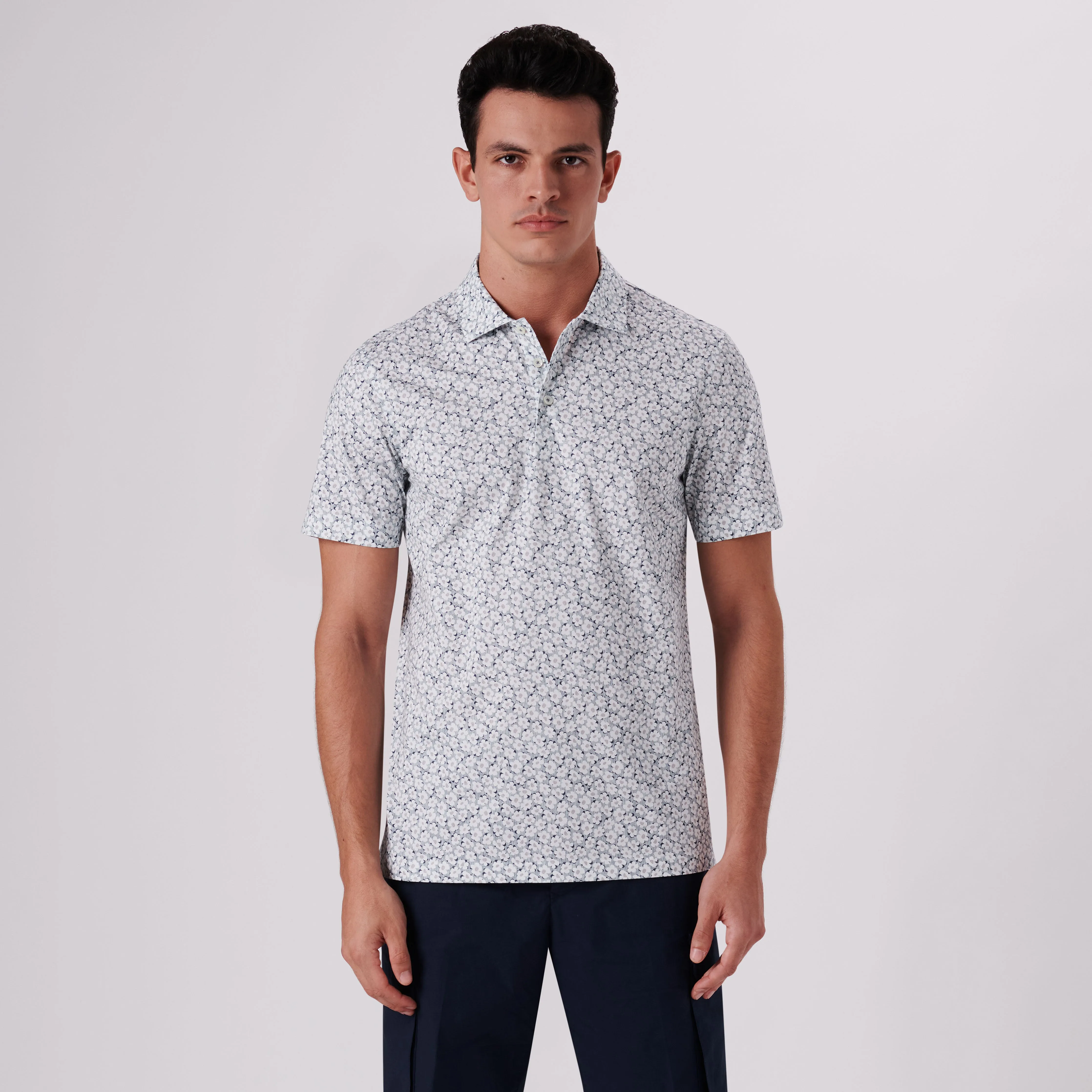 Victor Floral Print OoohCotton Polo