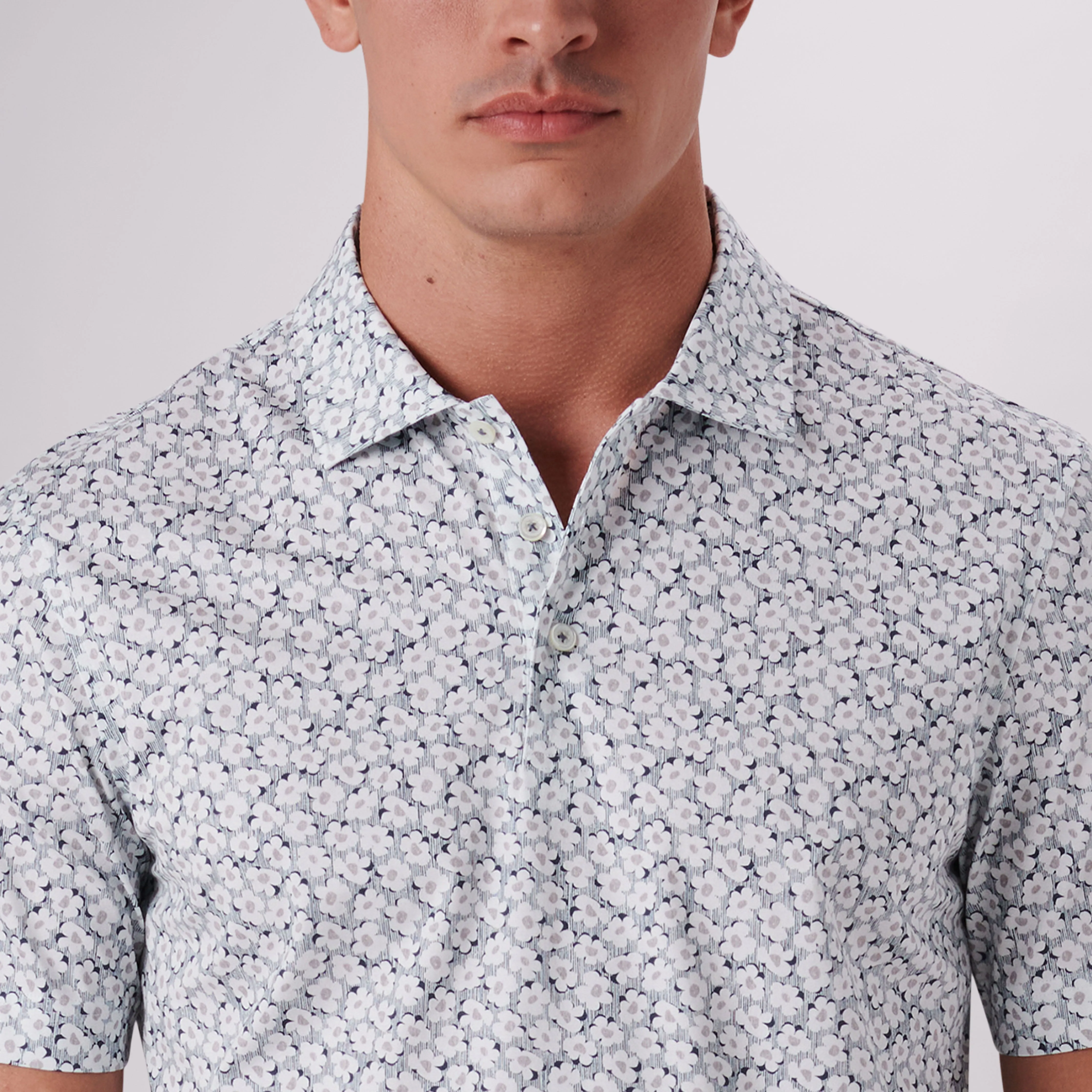 Victor Floral Print OoohCotton Polo