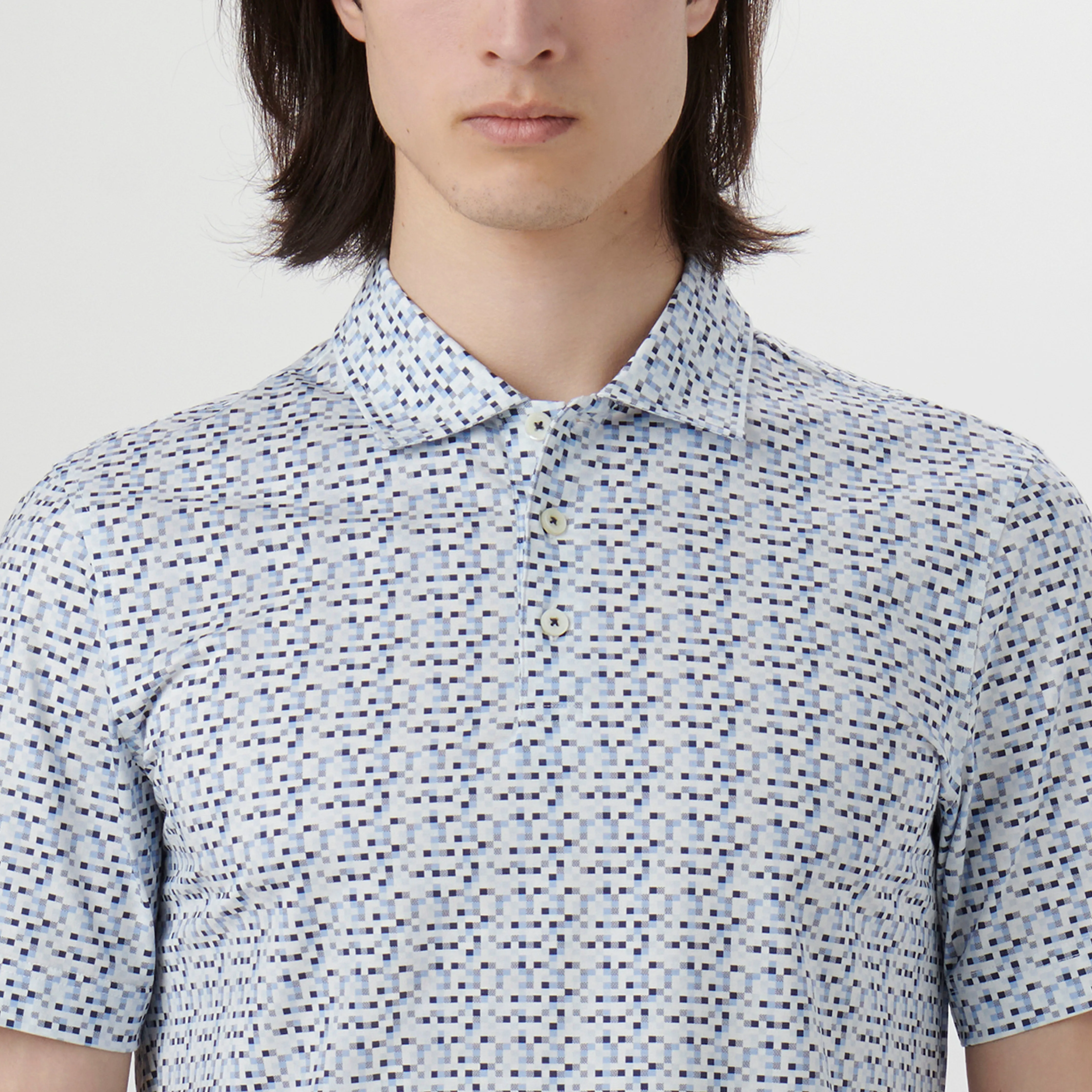 Victor Pixel Print OoohCotton Polo