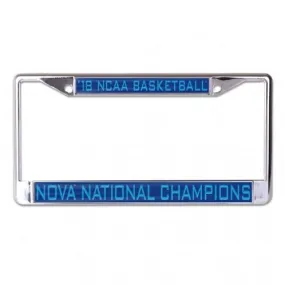 Villanova Wildcats 2018 Basketball Champions Inlaid License Plate Frame