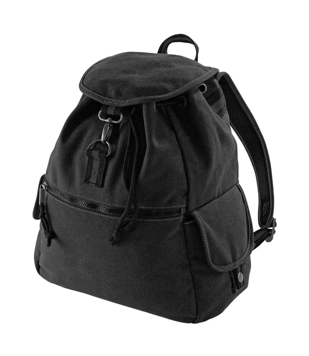 Vintage canvas backpack one size vintage black Quadra