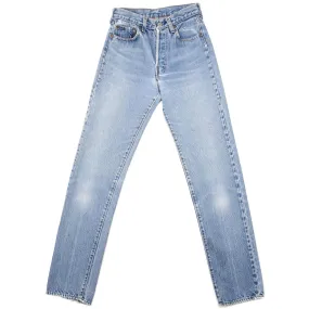 VINTAGE LEVIS 501 JEANS INDIGO SIZE W25 L33 MADE IN USA
