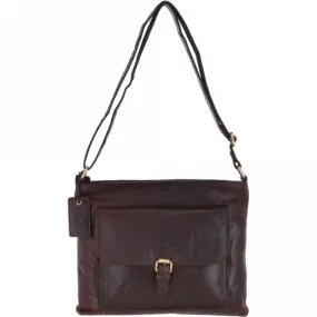 Vintage Medium Leather Shoulder Bag Brandy – G23