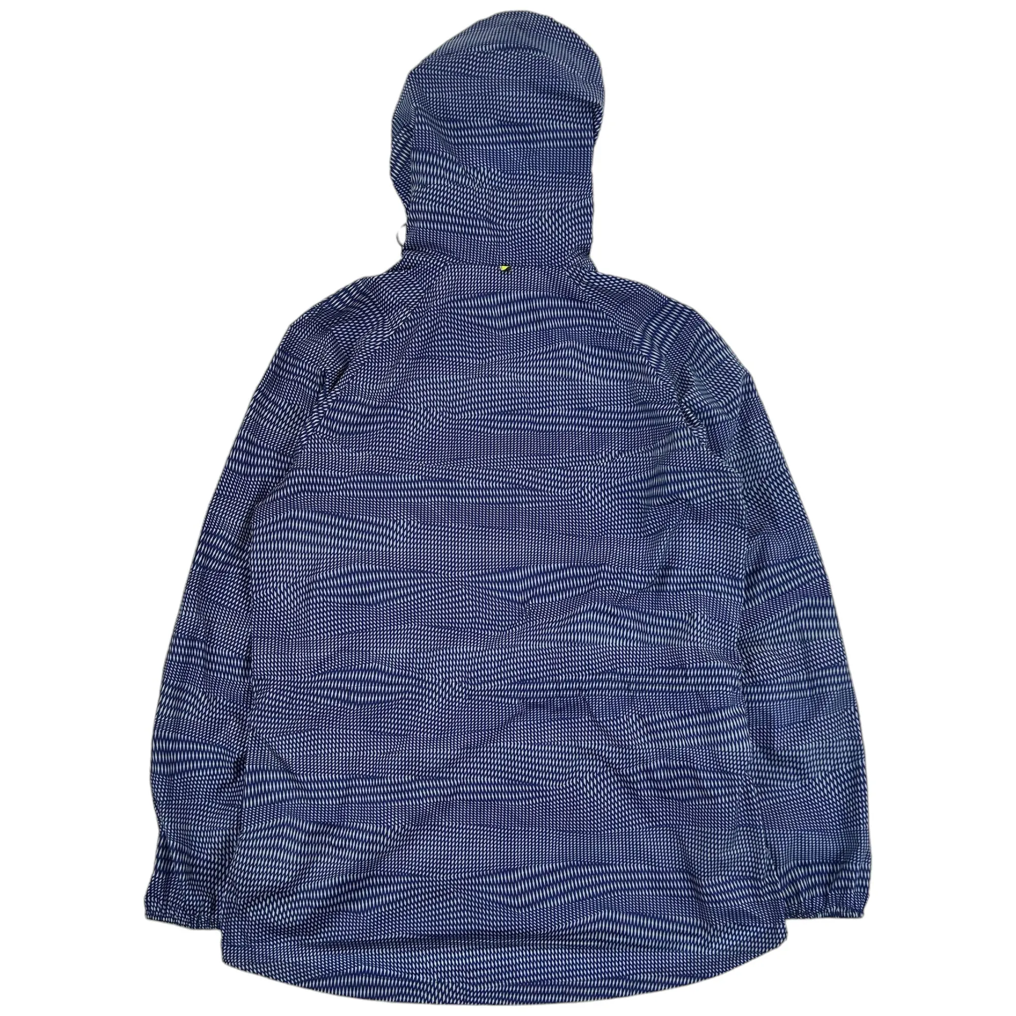 Vintage Nike Geometric Zip Up Hooded Jacket Blue Size L | Second Wave Vintage