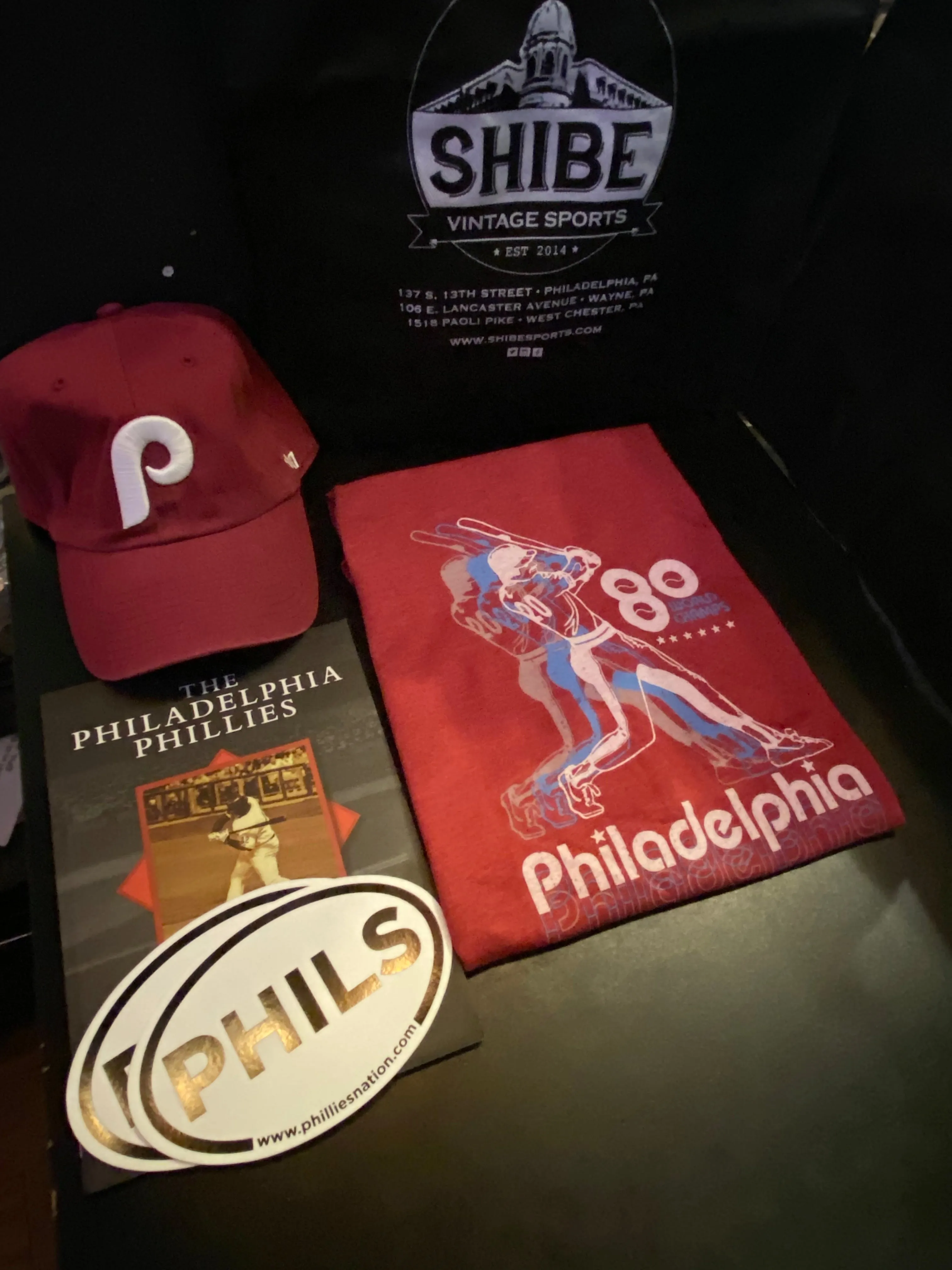 Vintage Philadelphia Phillies Bundle (Shirt + Hat + Book)