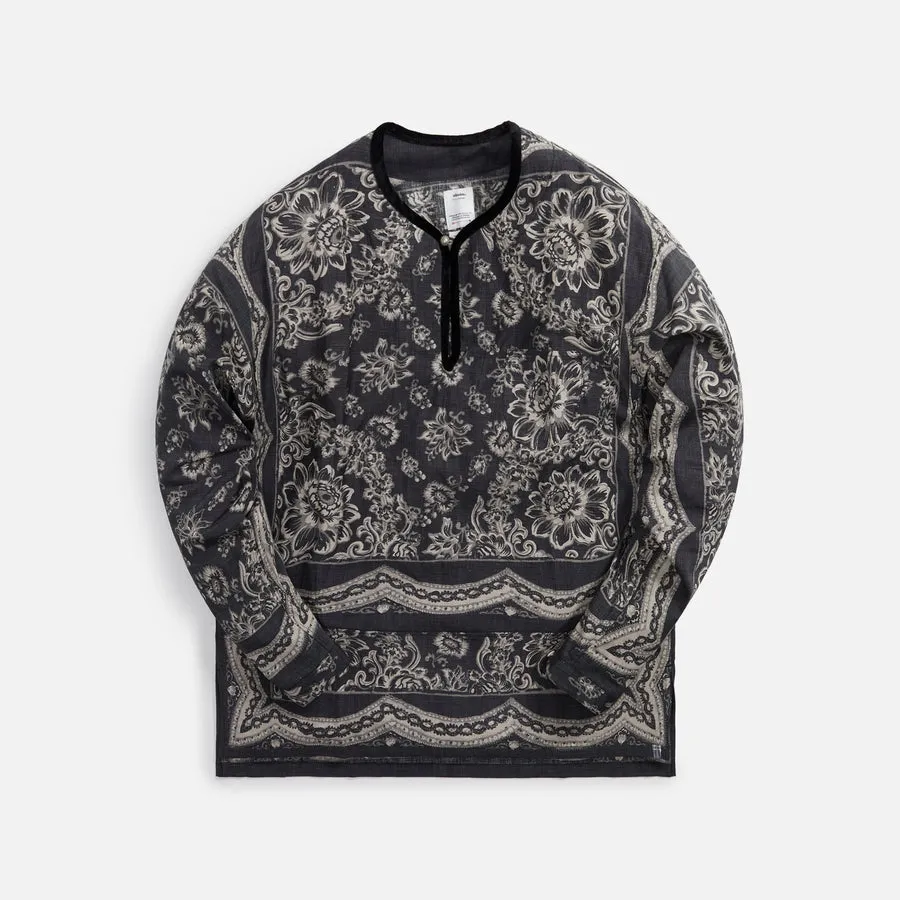 Visvim Tunic P.O. Wildflower P.W. - Black