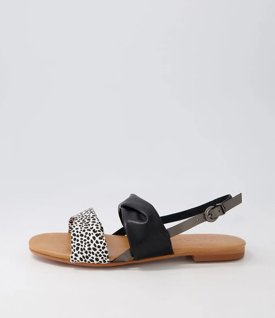 WALNUT Milu Sandal White Cheetah Sandals