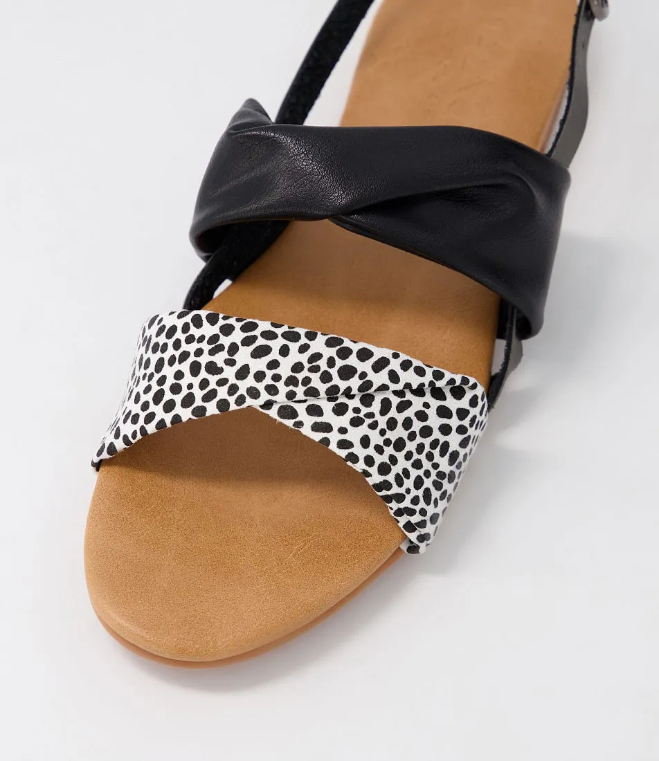 WALNUT Milu Sandal White Cheetah Sandals