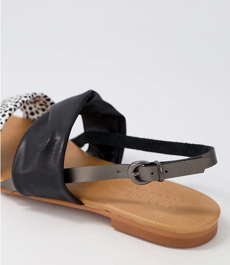 WALNUT Milu Sandal White Cheetah Sandals