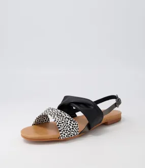 WALNUT Milu Sandal White Cheetah Sandals