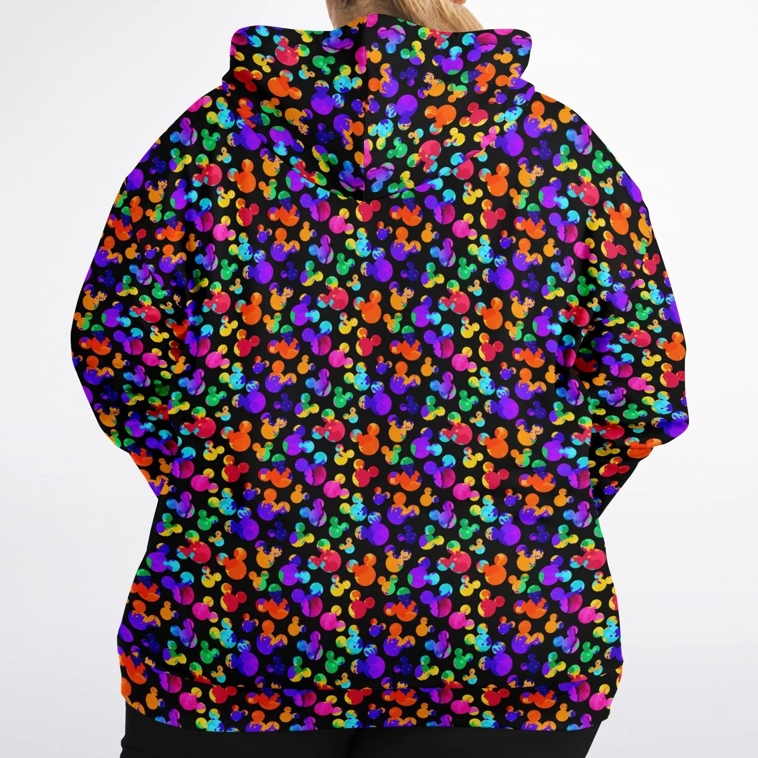 Watercolor Plus-size Unisex Zip Hoodie