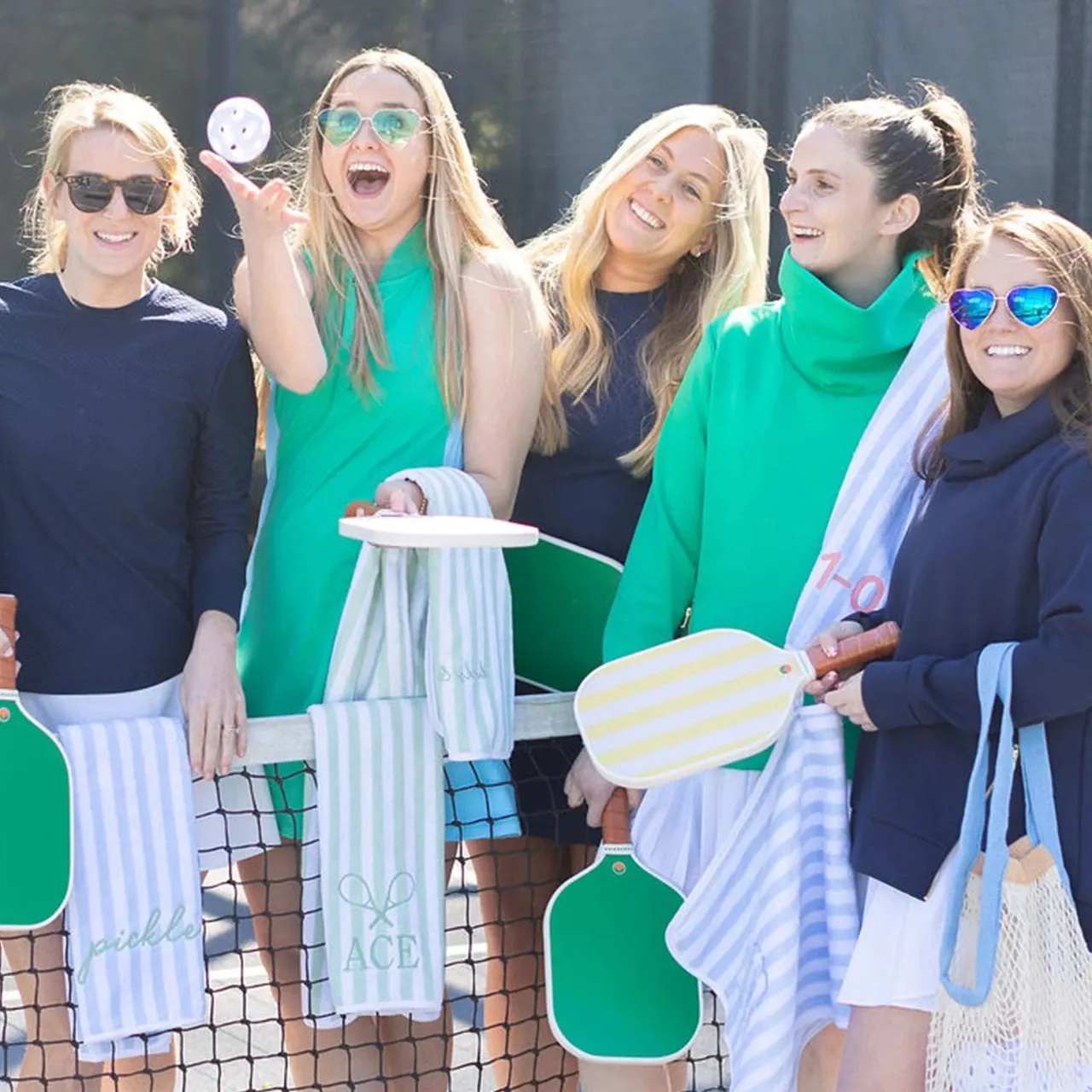 Weezie Tennis Towel, Bille Blue
