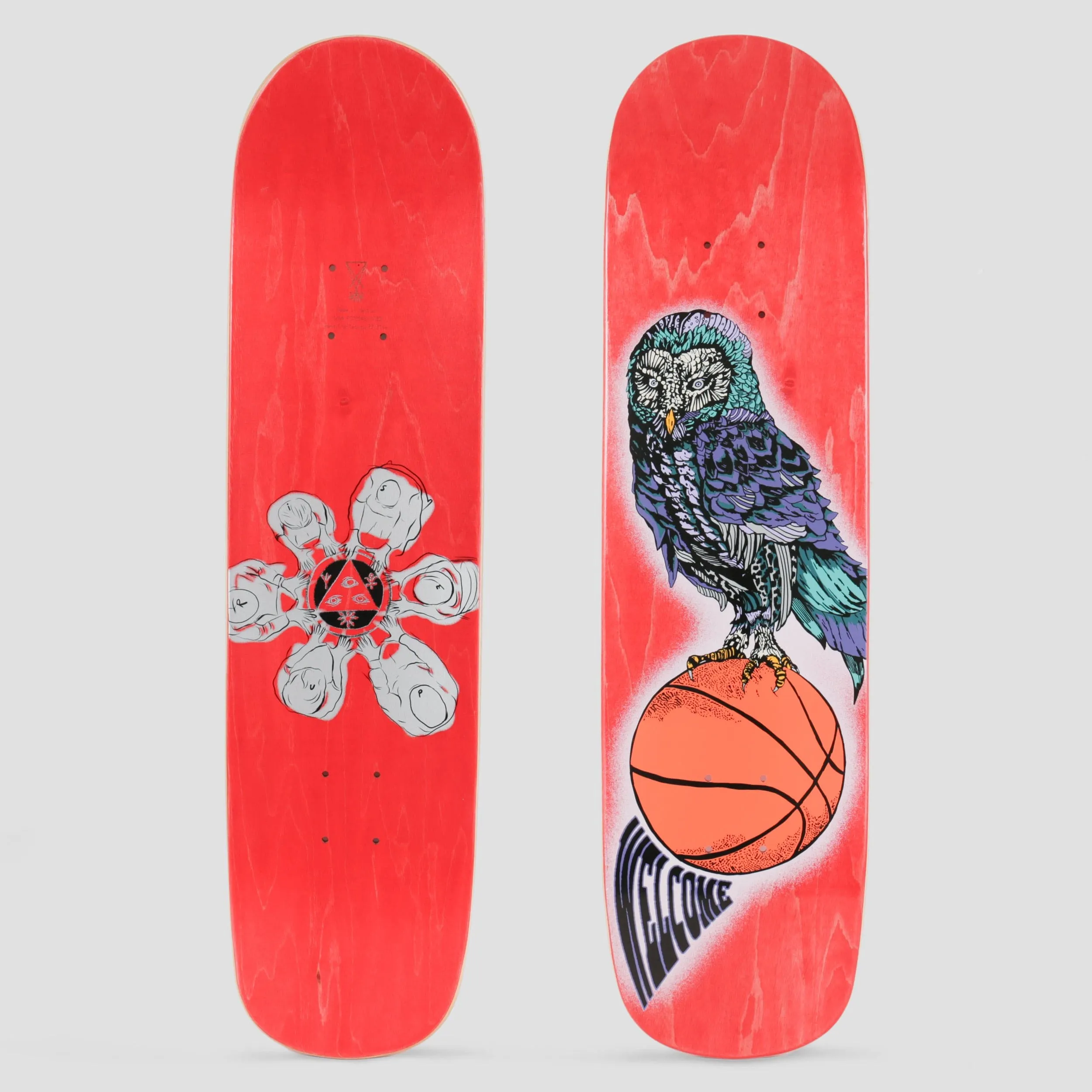 Welcome 8.0 Hooter Shooter on Bunyip Skateboard Deck