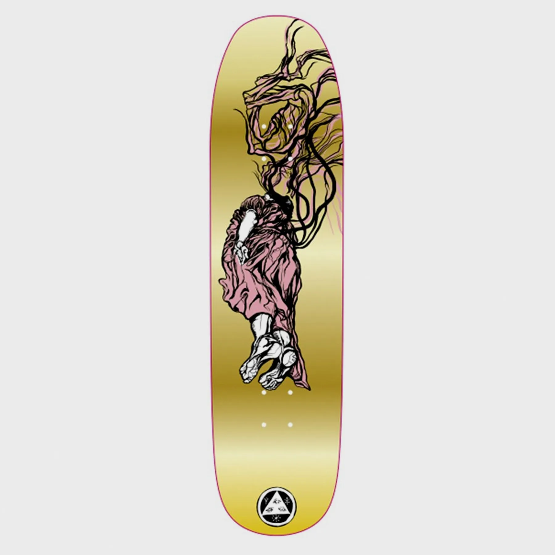 Welcome Skateboards - 8.21 Transcend on Son of Moontrimmer Skateboard Deck - Gold Foil