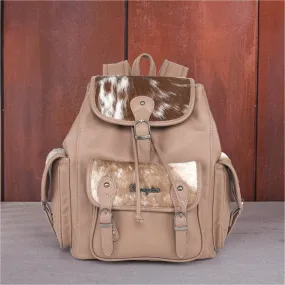 WG12-9110 Wrangler Hair-on Cowhide Backpack - Khaki