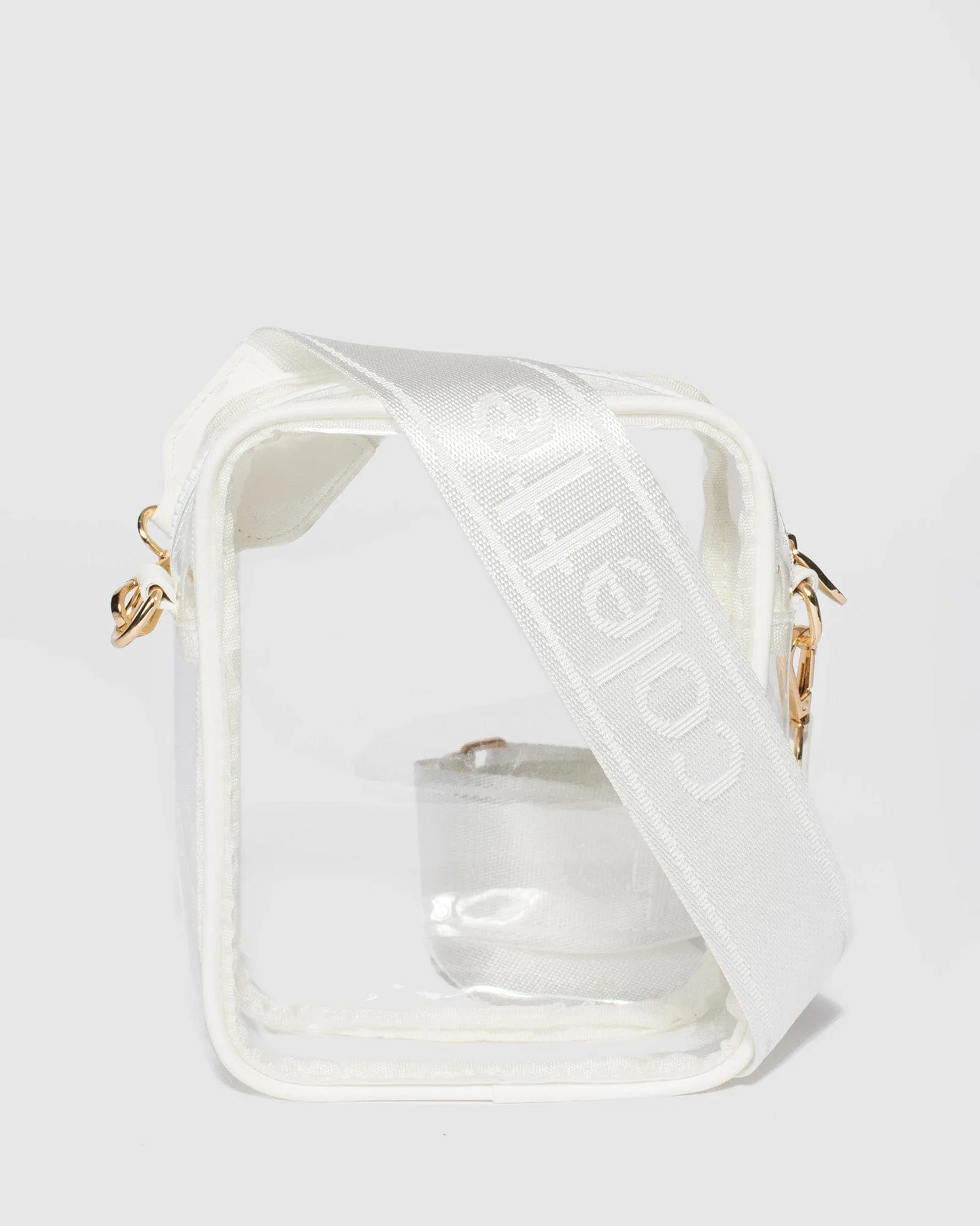 White Nia Zip Crossbody Bag