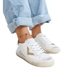 White sneakers with a worn effect by Gombol