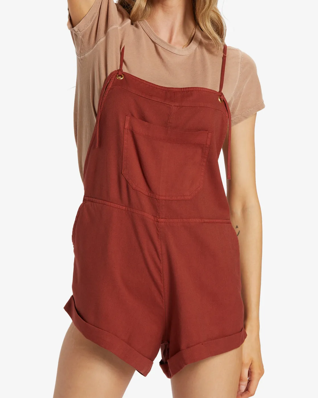 Wild Pursuit Romper - Deep Sienna