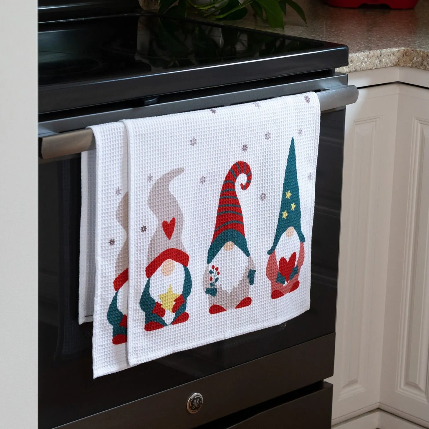 Winter Gnomes Kitchen Towels - Set of 2