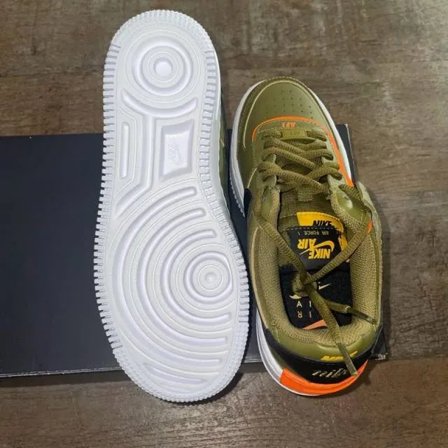 Women Nike Air Force 1 Shadow "Olive Flak" Size 6.5W