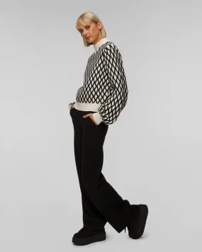 Women's black wool trousers Perfect Moment Chalet W3001113-jetblack