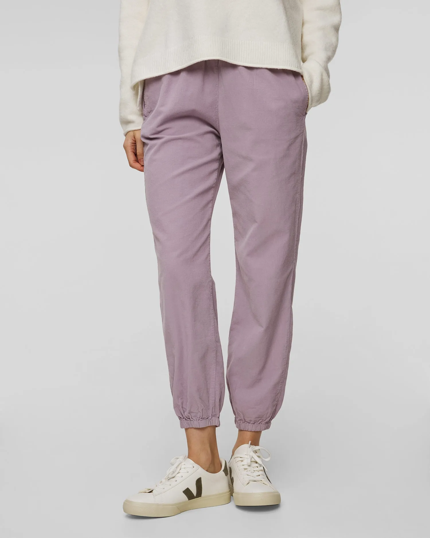 Women's purple corduroy trousers Deha A00586-26403