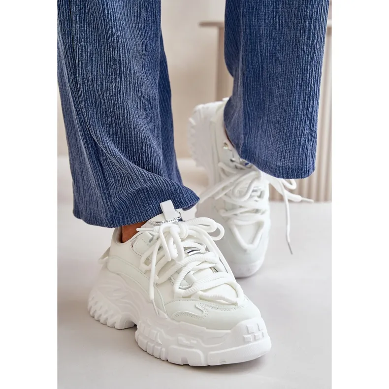 Women's Sneakers On A Massive Sole White Nevela
