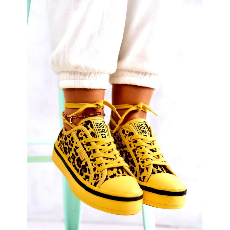 Women's Sneakers Pantera Big Star JJ274616 Yellow