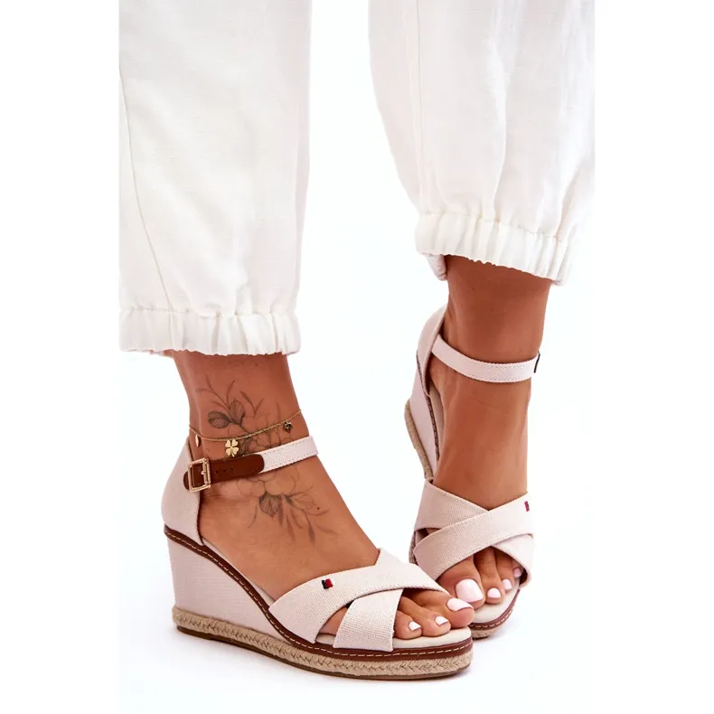 Women's Wedge Sandals Light Beige Janet