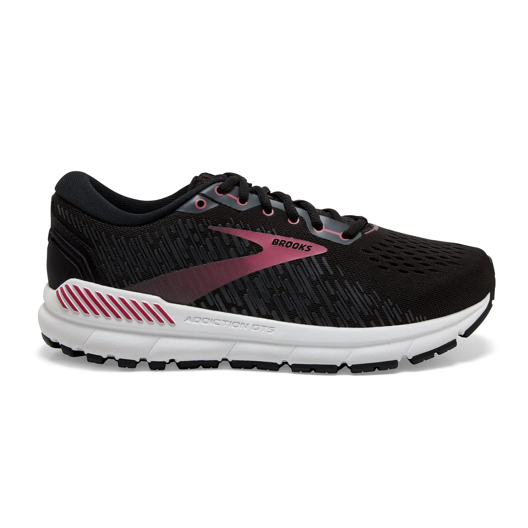 Women's Addiction GTS 15 Running Shoe - Black/Ebony/Mauvewood - Regular (B)