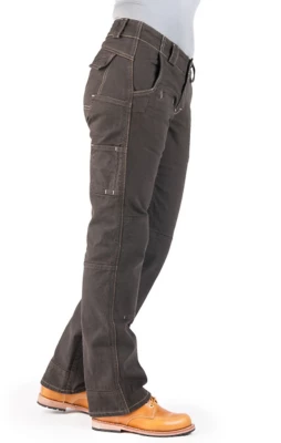 Women's Dovetail Workwear Day Construct Straight Leg Mid-Rise Canvas Utility Work Pants