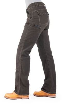 Women's Dovetail Workwear Day Construct Straight Leg Mid-Rise Canvas Utility Work Pants