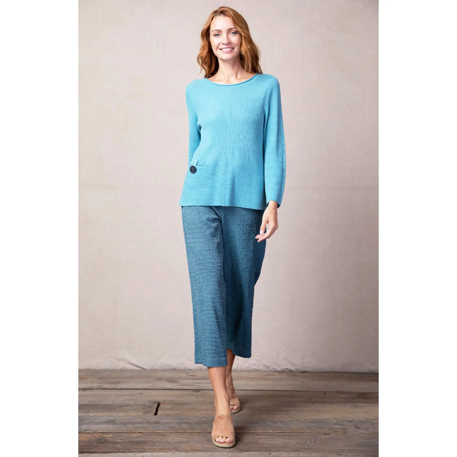 Women's Habitat Mix Stitch Pullover Seafoam