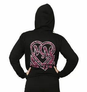 women's hoodie METAL MULISHA - LONELY HEART - BLK_MWTFP2012.01  -  Metal-shop