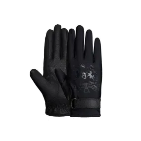 Women's riding gloves with printed logo B Vertigo Laia