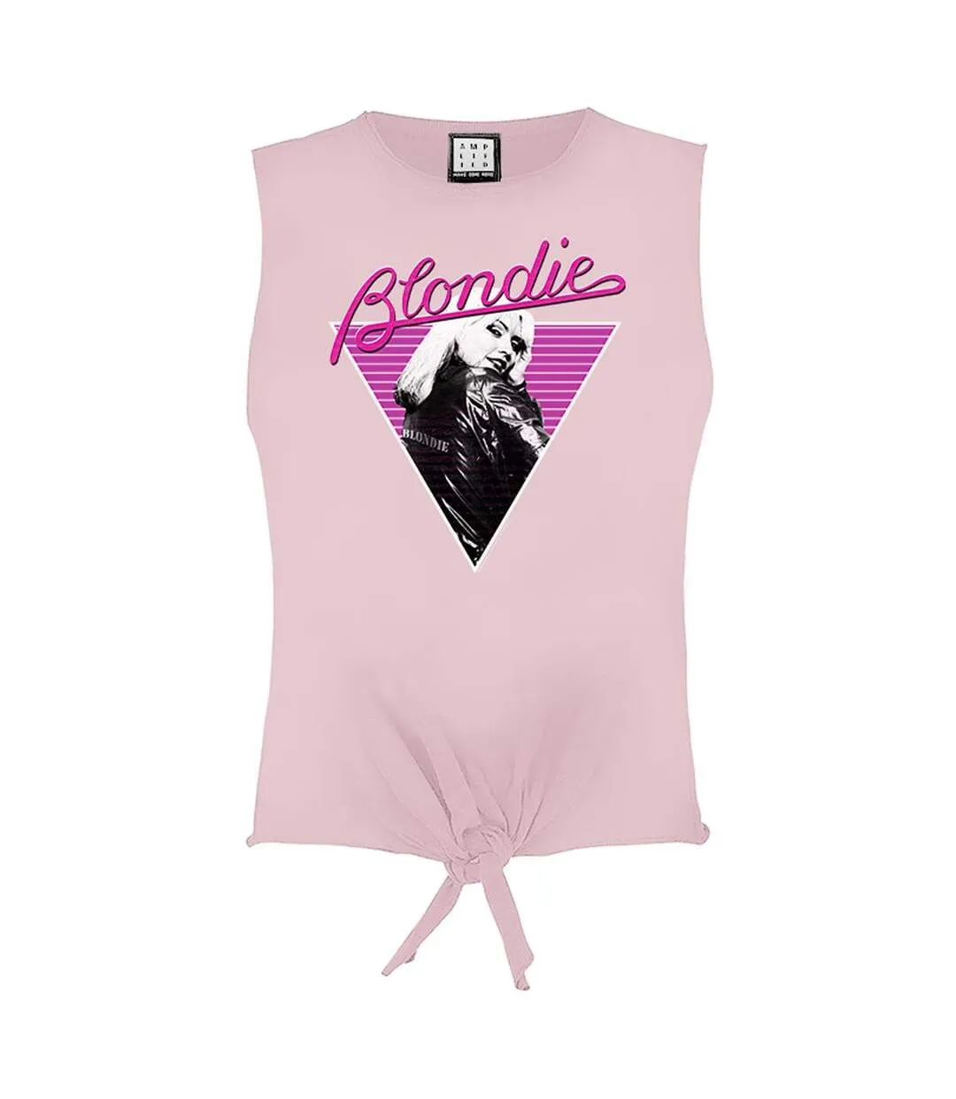 Womens/ladies blondie sleeveless crop top pink 182 Amplified