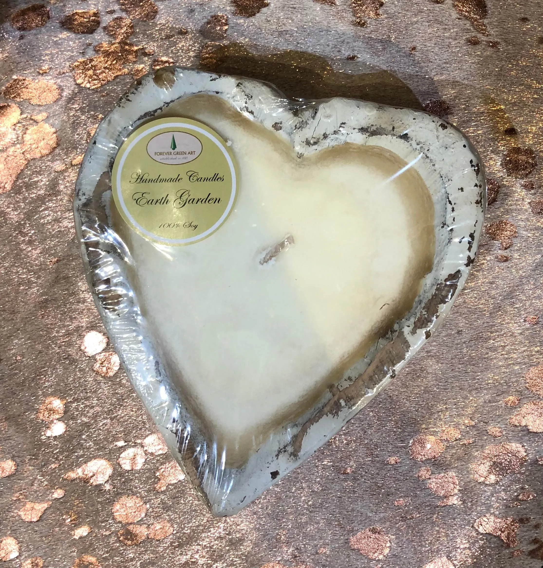 Wooden Heart Candles
