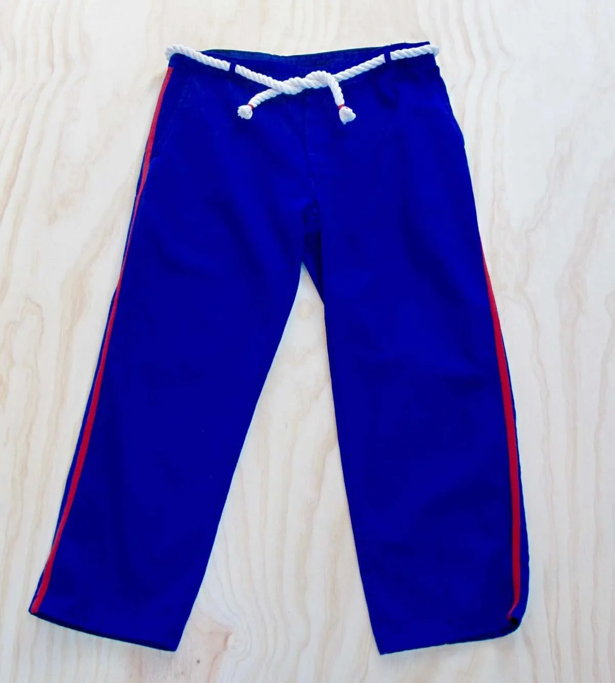 Workwear trouser with red stripe - Bugatti Blue/Klein blue