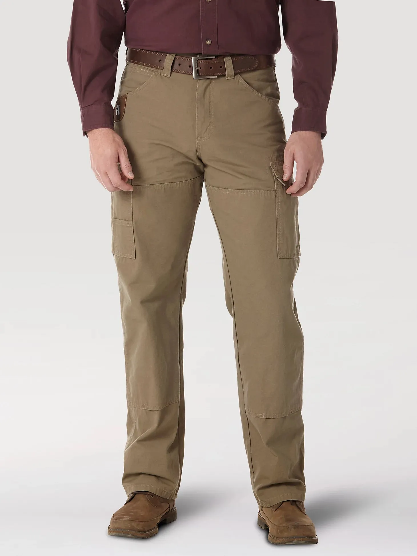 WRANGLER RIGGS WORKWEAR RIPSTOP RANGER CARGO PANT IN BARK size 38X30