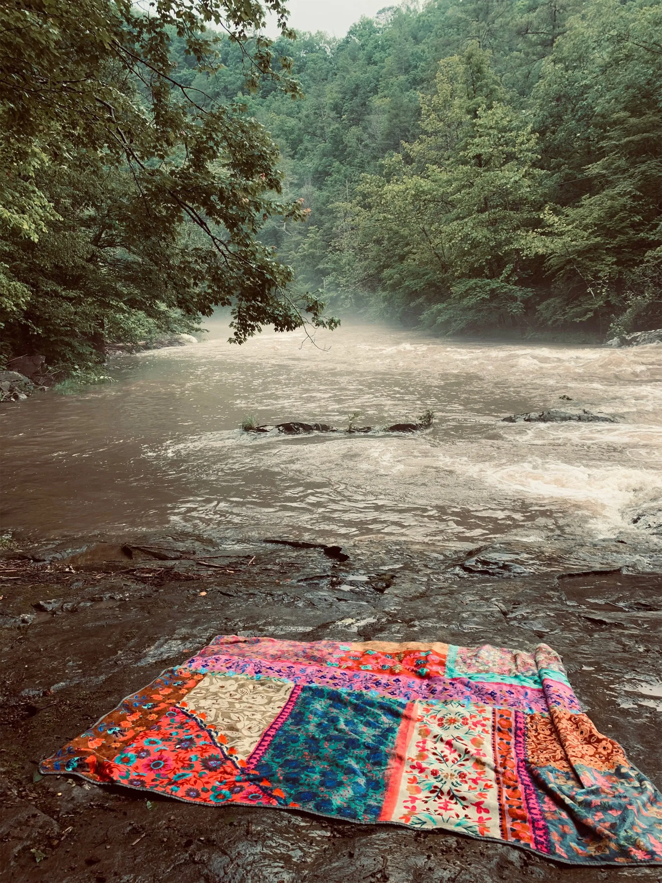 XL Water Resistant Picnic Blanket - Patchwork