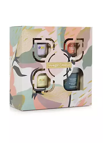 Yankee Candle Tumbler Candle & 3 Mini Candles Votive Gift Set | Kaleidoscope